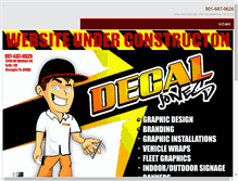 Tablet Screenshot of decaljones.com